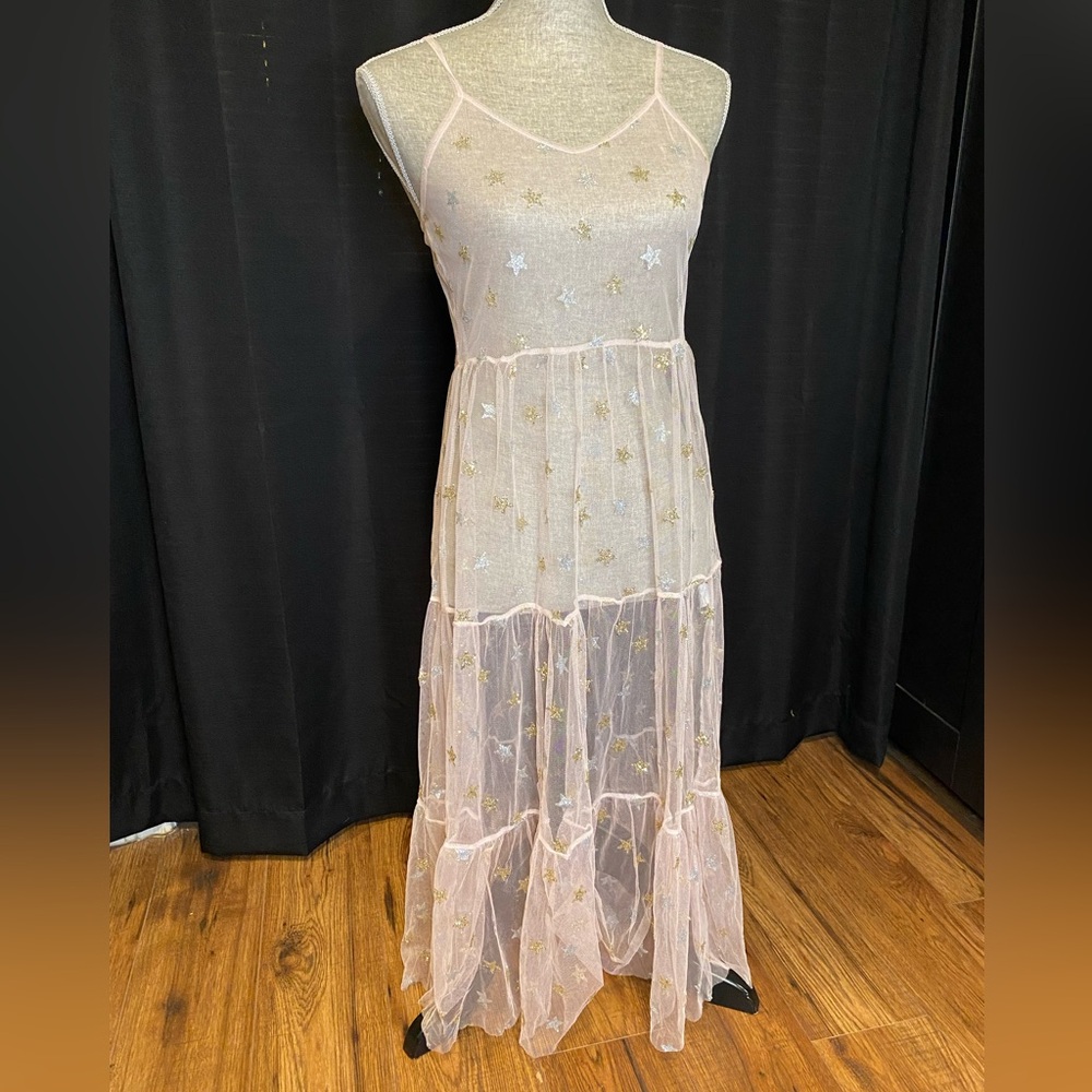 Mesh Pink Star Dress✨